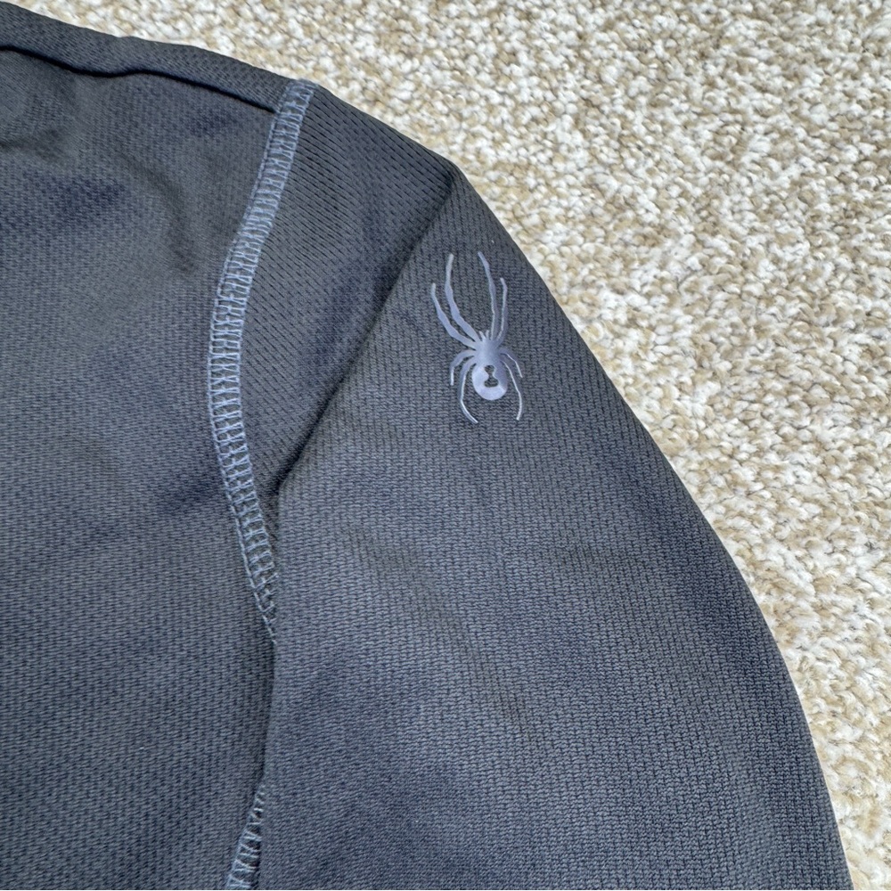 Spyder Black Quarter-Zip Pullover Baselayer Top womens size S - Picture 3 of 12